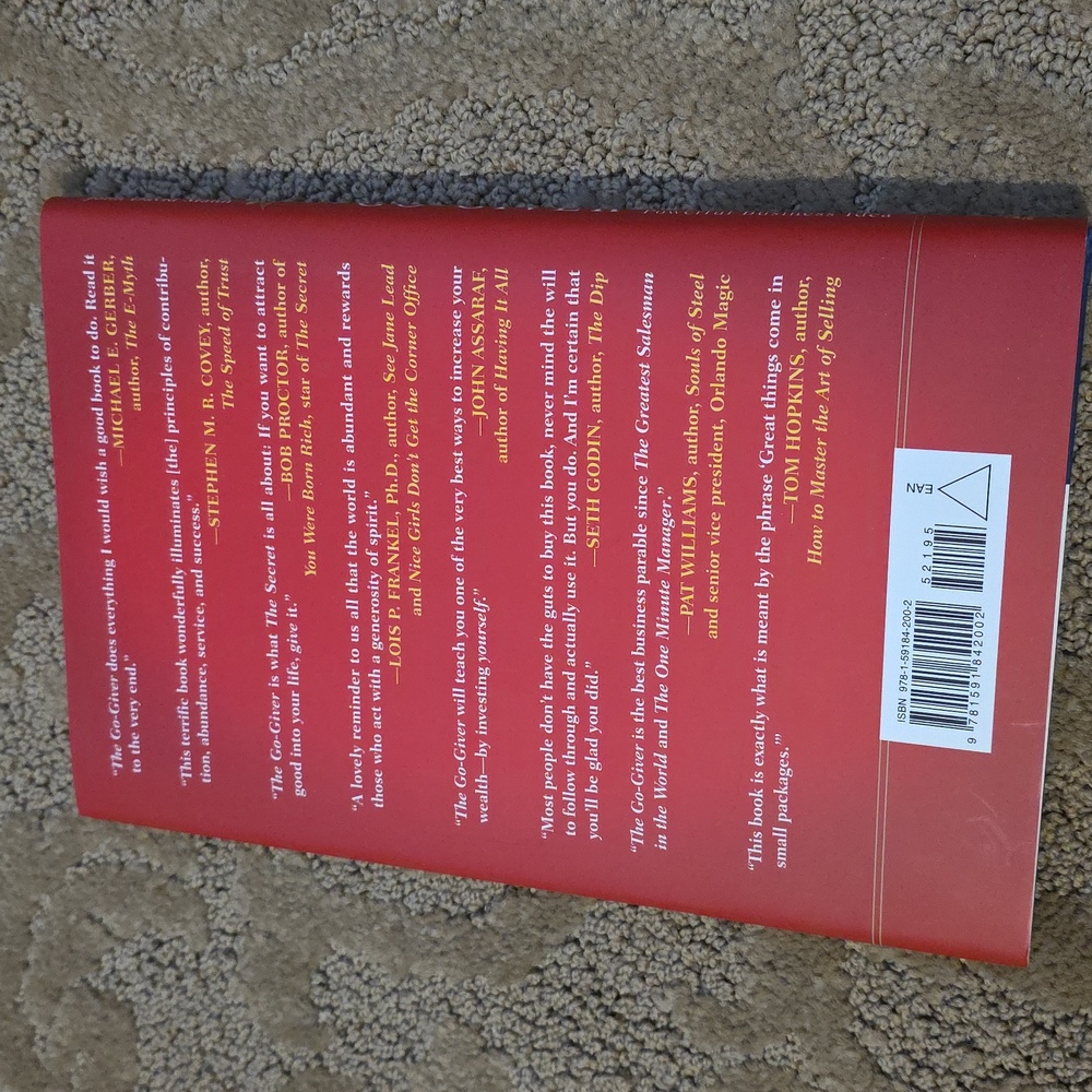 The Go-Giver Hardcover Book - Picture 2 of 3